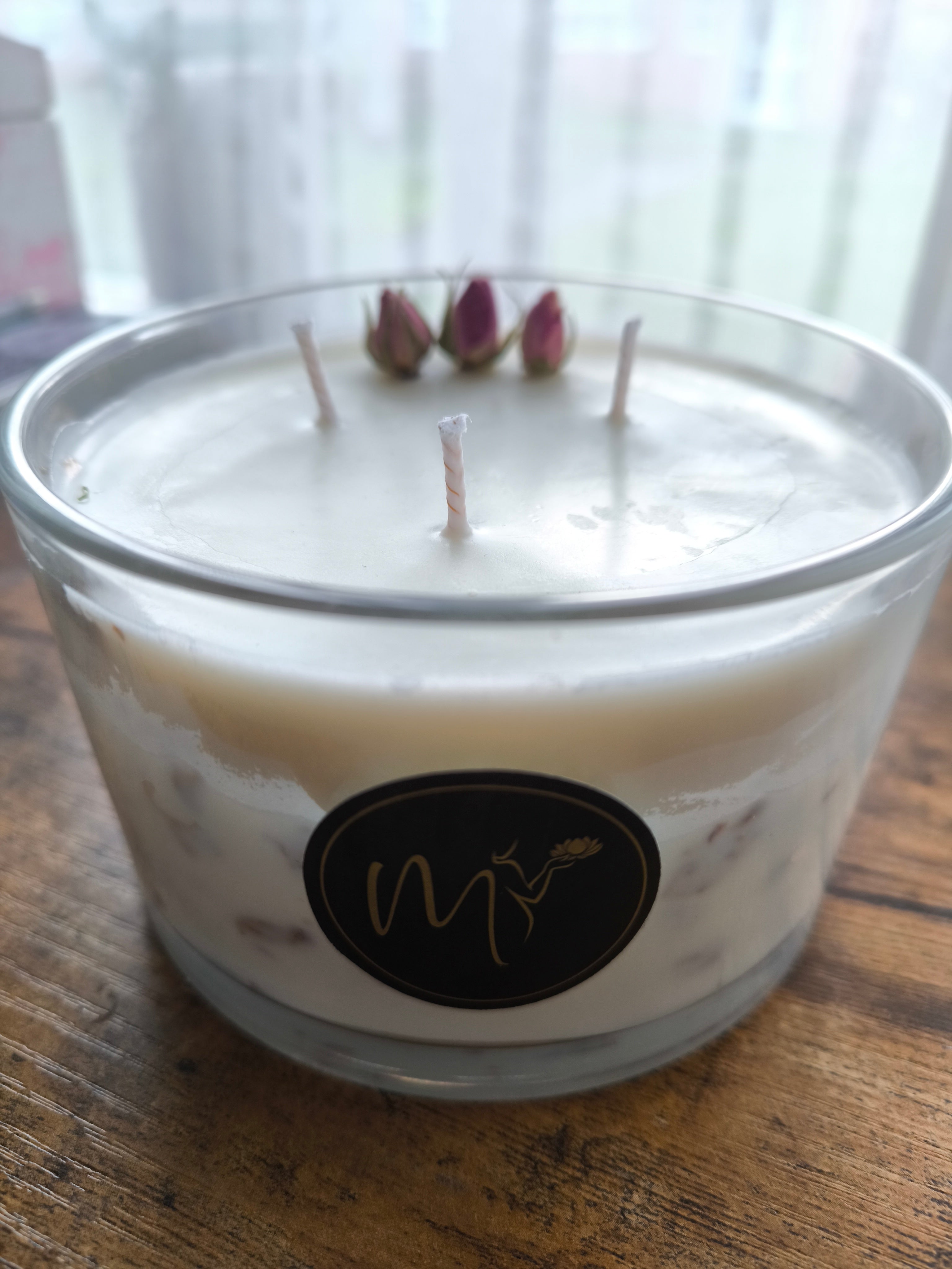 Rose botanical, M candle, 55 cl, ritual, relaxing atmosphere, home decor,organic canddle